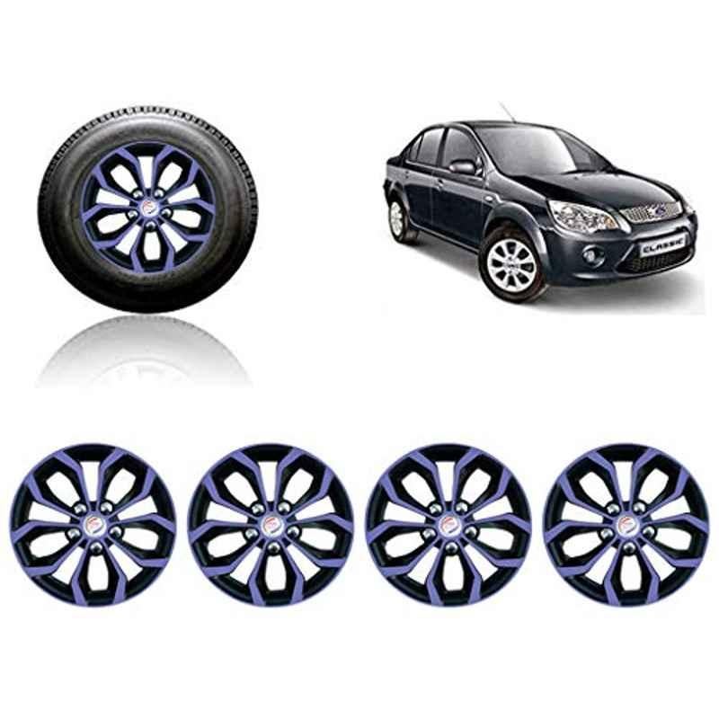 Auto Pearl 4 Pcs 14 inch ABS Violet & Black Car Wheel Cover Set for Ford Fiesta Classic