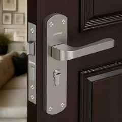 Plantex Mortise Door Lock for Home/6-Lever Lock Mechanism with 3 Years of Warranty/Door Handle Lock with 3 Keys, Brass Lockbody & Cylinder 8132-Matte