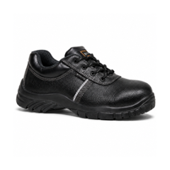Woodland GC 4917023SS0 Tango CG Leather Steel Toe Black Safety Shoes, Size: 6