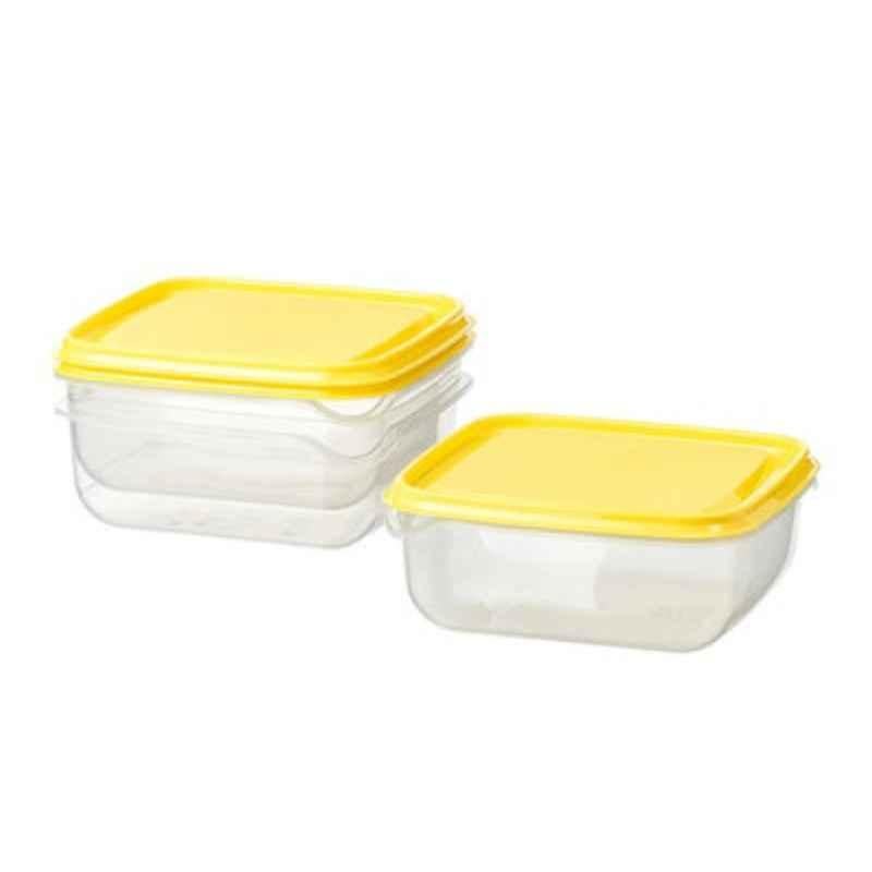 Pruta Food Container, 14x14x6 cm (Pack of 3)