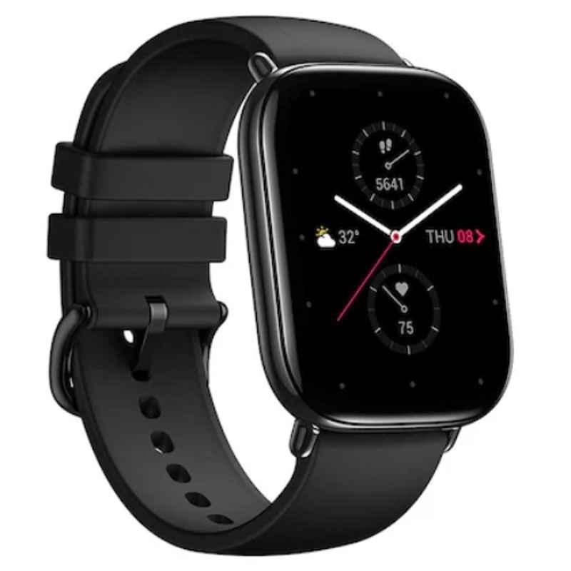 Amazfit Zepp E A1958 1.65 inch Stainless Steel & Metallic Black Square AMOLED Smart Watch, A1958ZEPP SQMTLA‚A BLK SPA‚A EDMS