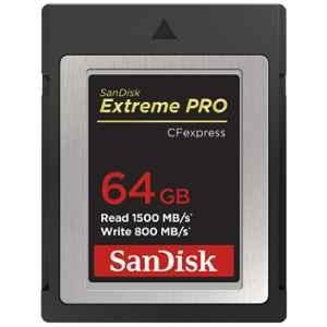 SanDisk Extreme Pro Cfexpress 64GB Black Type B Compact Flash Memory Card, SDCFE-064G-GN4NN