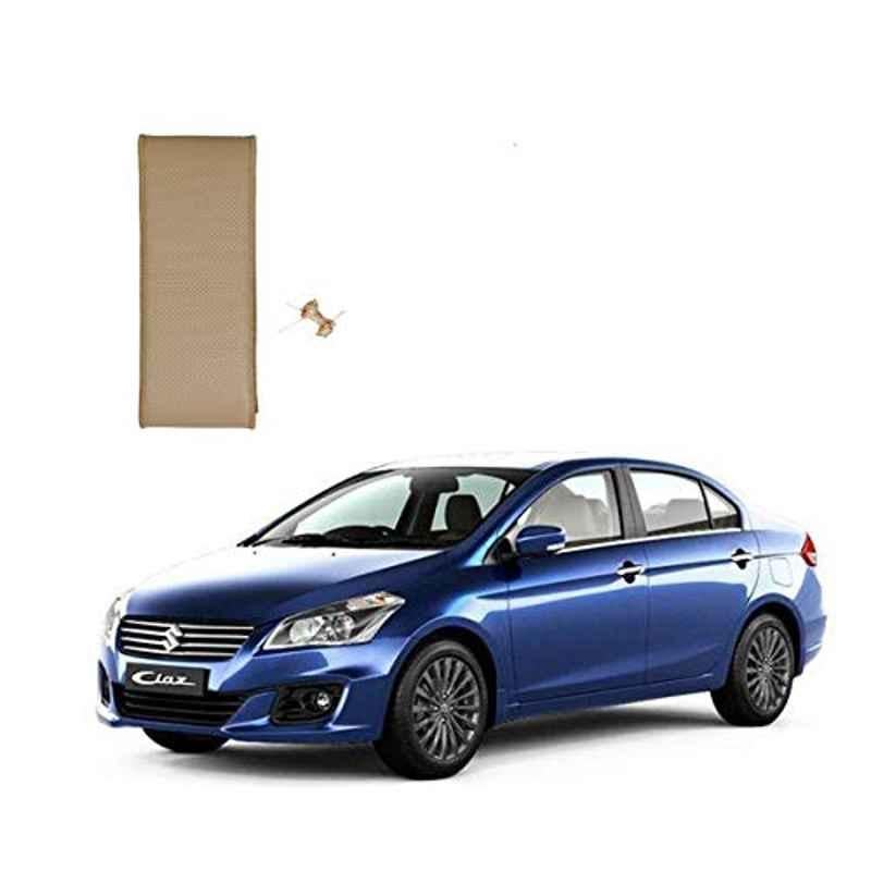 Kozdiko Faux Leather Beige Stitchable Steering Wheel Cover for Maruti Suzuki Ciaz Facelift 2018-Present