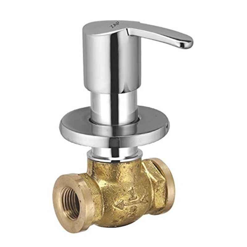 ZAP Prime 3/4 inch Brass Chrome Plated Stop Cock