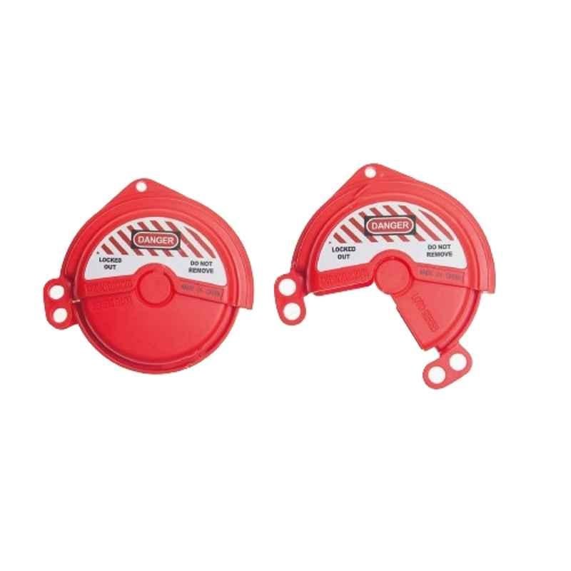 Loto-Lok 25-76mm Polypropylene Red Rotating Wheel Valve Lockout, VL-MST-F480