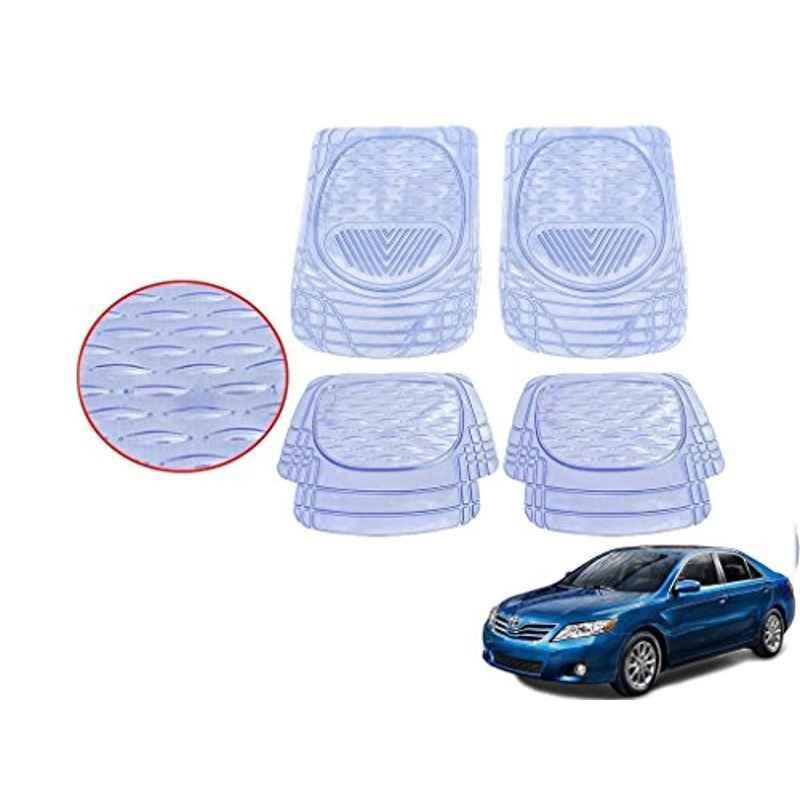 Kozdiko 4 Pcs 6204 PVC & Rubber Clear Car Foot Mat Set for Toyota Carmy