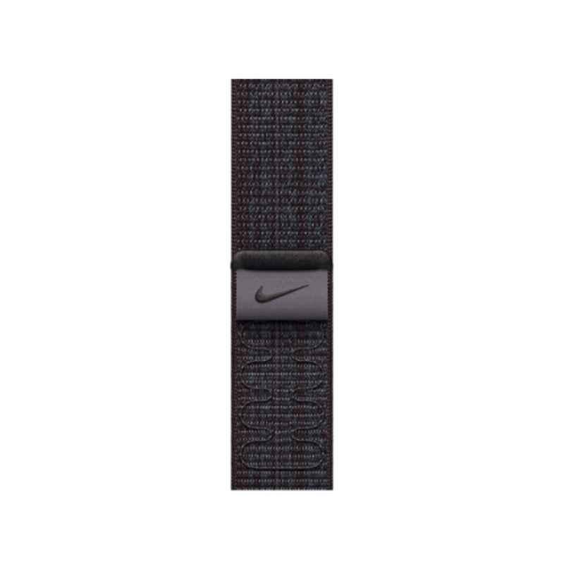 Apple MUJV3ZE/A 41mm Woven Nylon Black & Blue Nike Sport Loop