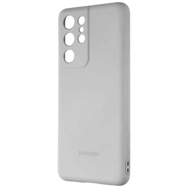 Samsung Silicone Gray 5G Back Mobile Cover for Galaxy S21 Ultra, EF-PG998