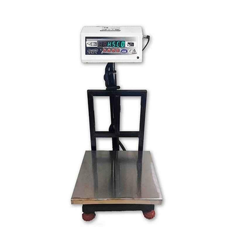 Hsco 300kg 600x600mm Stainless Steel Electronic Platform Weighing Scale, PLSS300