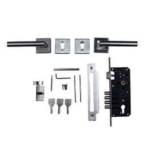 Saze 45x85mm ‎Stainless Steel Satin Finish Mortise Main Door Lock Set, ‎SZ-MG-303-ROSE-OSK
