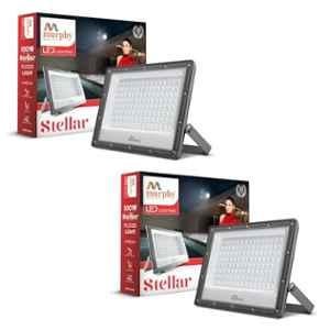 Murphy Stellar 100W 6500K Aluminium Cool White LED Flood Light for Outdoor (Pack of 2)