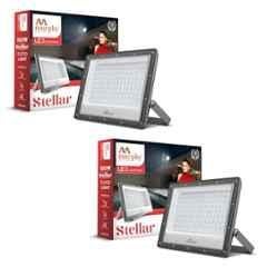 Murphy Stellar 100W 6500K Aluminium Cool White LED Flood Light for Outdoor (Pack of 2)