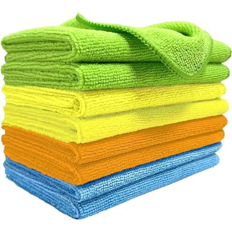 Showay 30x40cm Assorted Microfiber Cleaning Cloth (Pack of 8)