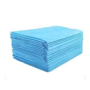 Kudize 63x84 inch 30GSM Blue Non-Woven Disposable Bedsheet for Hospital, Hotel, Spa & Beauty Parlor (Pack of 10)