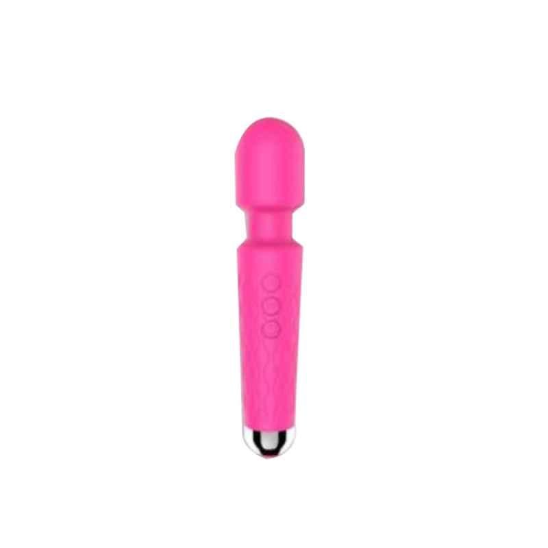 Pristyn Care beatXP PC69 Silicone Pink Wand Massager with 28 Vibration Modes