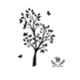 Kayra Decor 64x72 inch PVC Latest Large Mesmerising Tree Wall Design Stencil, KDS80053