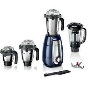 Bosch TrueMixx Pro 1000W Dark Blue Mixer Grinder with 4 Jars, MGM8842DIN