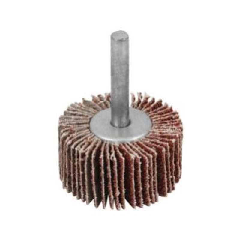 Gazelle 30x20x6mm 60 Grit Aluminium Oxide Flap Wheel with Spindle, GFW302060