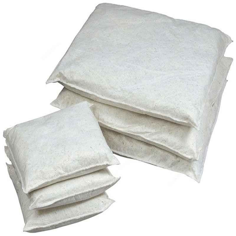Empiral 25 Gallon 8x18 inch Cellulose Fibres & Polypropylene White Absorbent Pillow, F335620823