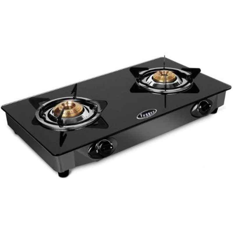 Fogger Nano 2 Burner Manual Ignition Gas Stove with Glass Top, FGN-214