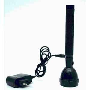 DP 2W 20.5cm ABS Black Original Long Range Rechargeable LED Flashlight Torch, DP-8990