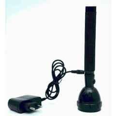 DP 2W 20.5cm ABS Black Original Long Range Rechargeable LED Flashlight Torch, DP-8990