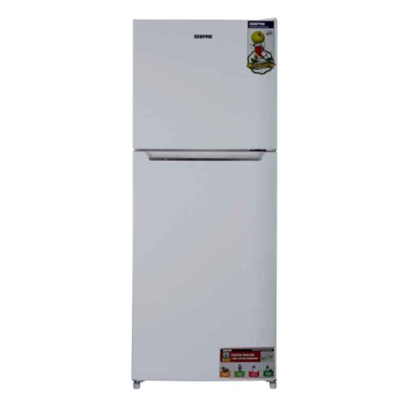 Geepas 220-240V 270L Double Door Refrigerator, GRF2708WPN