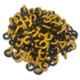Ladwa 10m Plastic Yellow & Black S Hook Type Safety Barrier Cone Chain, LDW-10MTR-PLASTICHAIN-Y&B