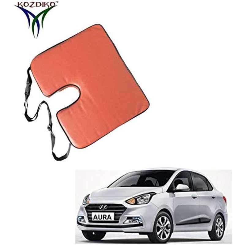 Kozdiko PU Tan Seat Rest Cushion Pillow for Hyundai Aura