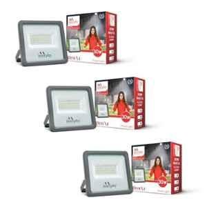 Murphy Genxt 30W 6500K Aluminium Cool White LED Flood Light for Outdoor (Pack of 3)