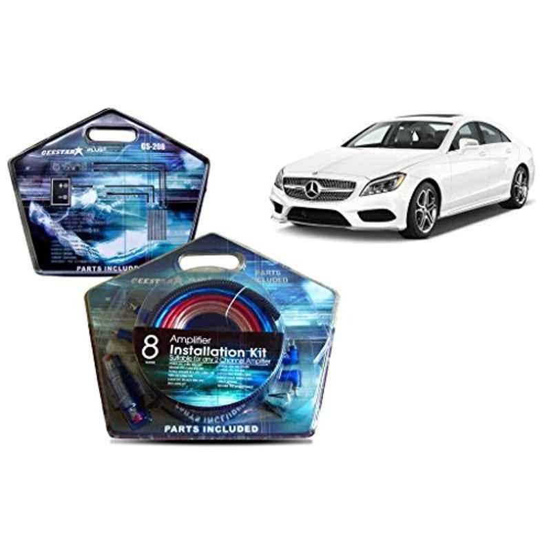 Auto Pearl Geestar Plus 8 Guage 2 Channel Amplifier Full Installation Kit for Mercedes Benz Cls Class, GS-208