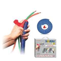 Noveau Safe-T-1ST 10mm 1.5mm Virgin HDPE Blue Cable Zipper with Colour Box, NSFZ10BU1105 (Pack of 2)