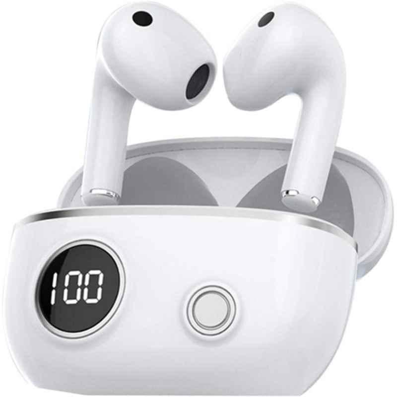 Buy Tessco IPX5 White Wireless Earbuds with 40hr Battery Backup