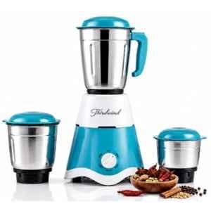 Thirdwind Higher 700W Blue & White Juicer Mixer Grinder with Powerful Motor, 3 Stainless Steel Jars & 2 Years Warranty