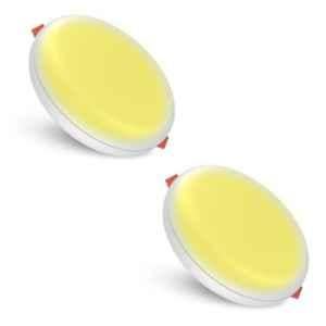 Fybros Roso 15W Plastic Yellow Round Junction LED Downlight, FLS5346B (Pack of 2)