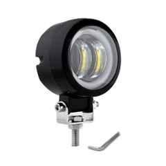 AllExtreme EX3IHR1 3 inch 20W White Round Fog Light with Red Halo Angel Eye Ring
