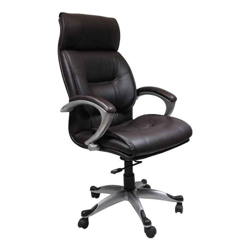 Caddy PU Leatherette Black Adjustable Office Chair with Back Support, DM 62