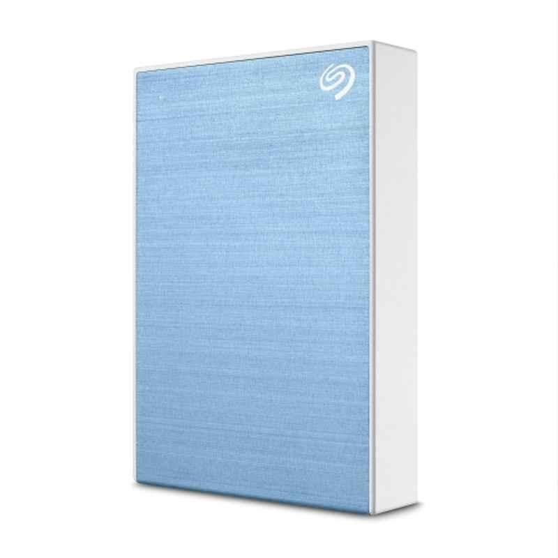 Seagate One Touch 4TB Light Blue Hard Disk Drive with Password Protection & 3 Years Data Recovery Services, STKY4000402