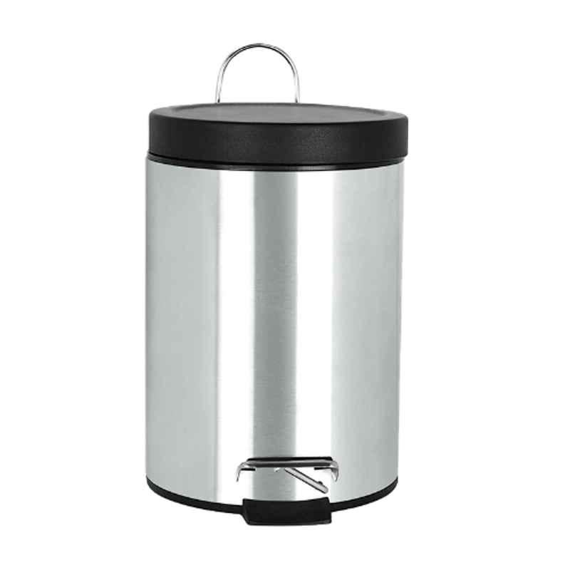 Brooks 3L Stainless Steel Pedal Bin with Moon Lid, SS POL 374