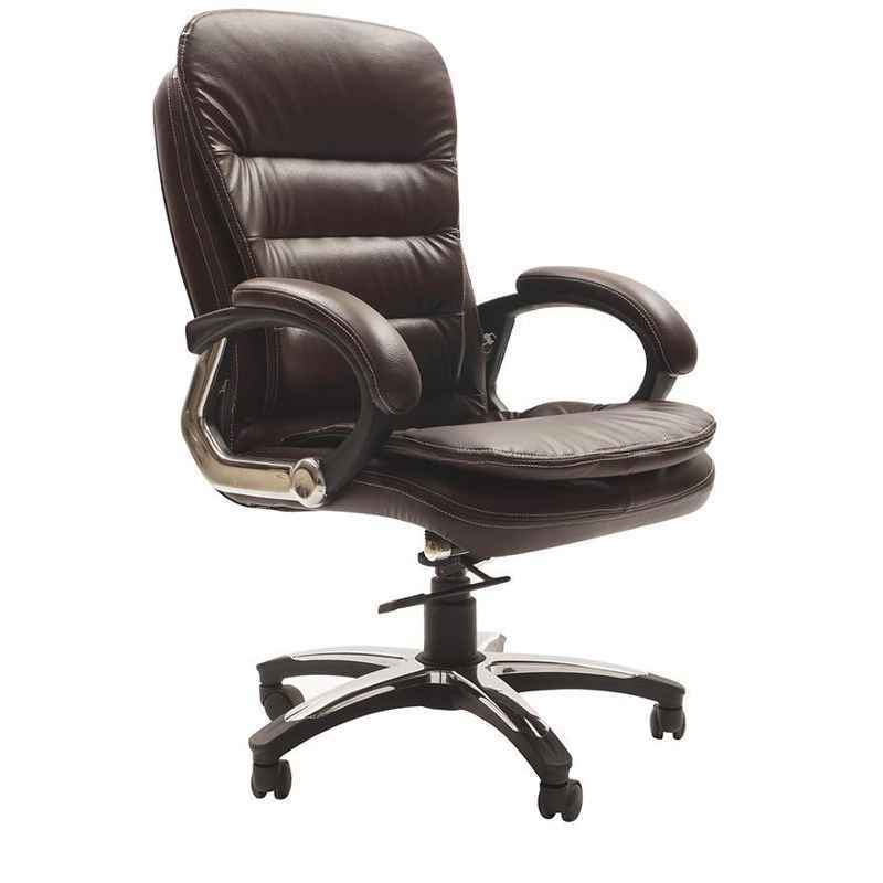 Caddy PU Leatherette Black Adjustable Office Chair with Back Support, DM 927