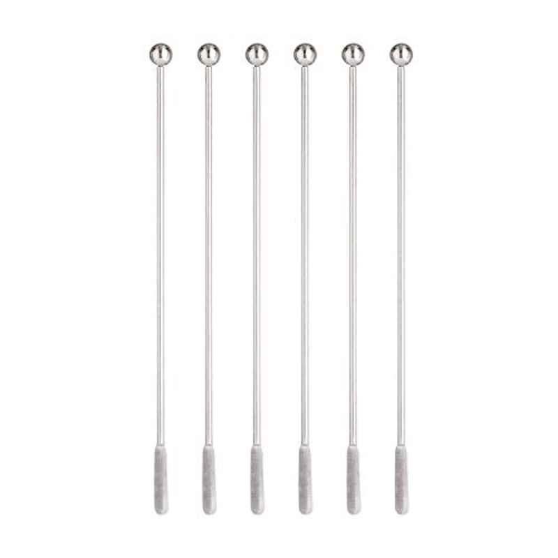 Viners 302.214 6 Pcs Stainless Steel Silver Barware Cocktail Stirrers Set