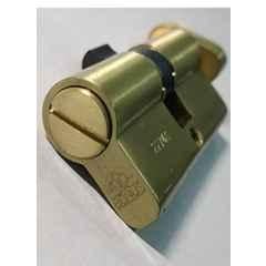 Bonus Euro Profile 85mm Brush Brass Bathroom 10 Pin Cylinder Lock