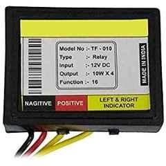AOW Universal Bike Hazard Flasher, Waterproof 16 Patterns Flasher Relay for LED/Bulb Indicators f-24