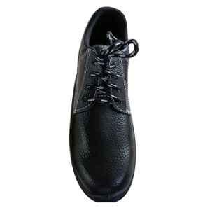 Safety Hub SH-023 Pro Synthetic Leather Black Steel Toe Work Safety Shoes, Size: 6
