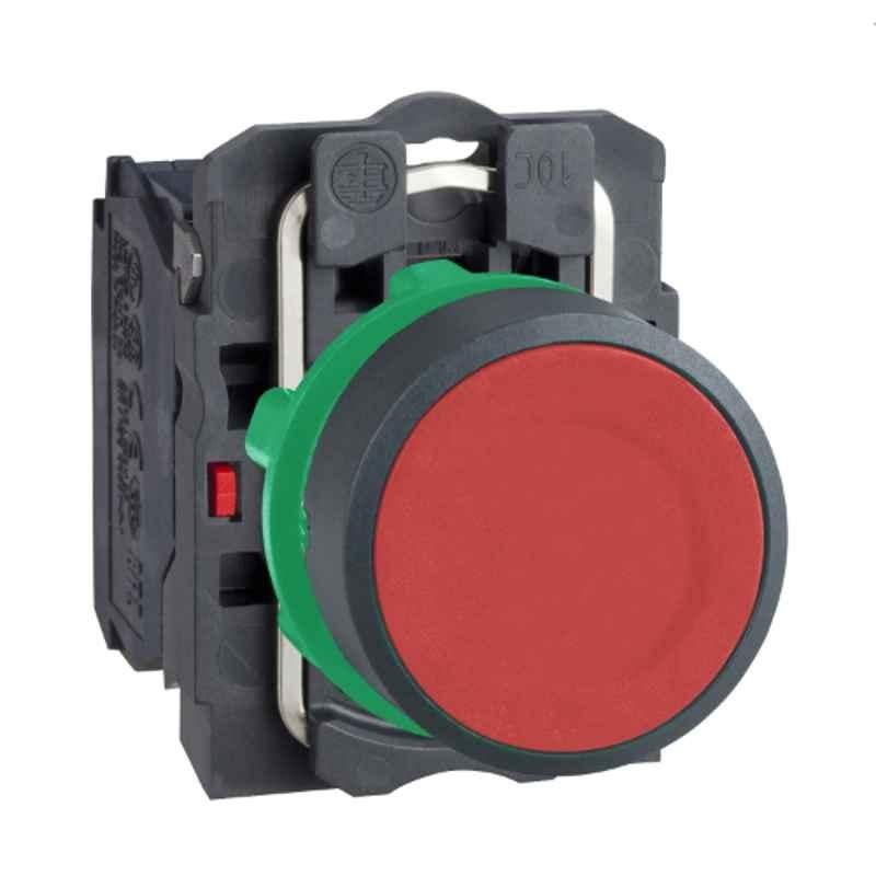 Schneider 22mm 1-NC Red Flush 10A Push Button, XB5AA42