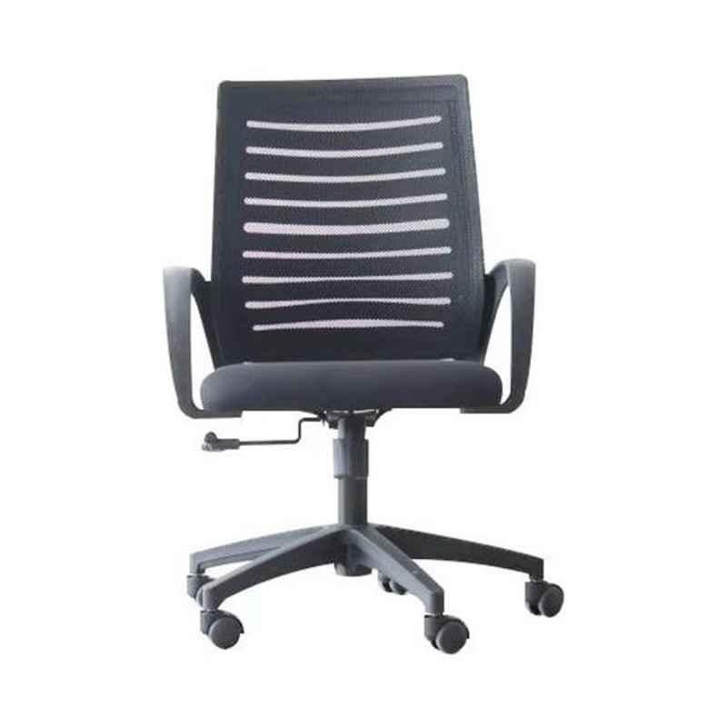 Blitzed 22x9x20 inch Mesh Black Mesh Office Chair, OC5054-1