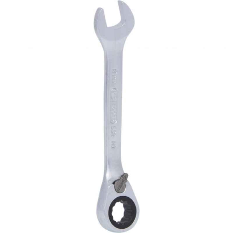 KS Tools Gear Plus 19mm CrV Stubby Combination Ratcheting Spanner, 503.4642