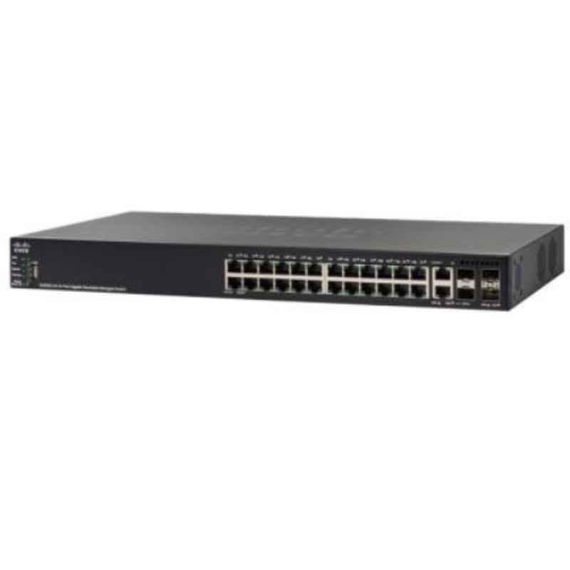 Cisco SG550X24 24 Gigabit Ethernet Ports Stackable Managed Switches, SG550X24K9UK