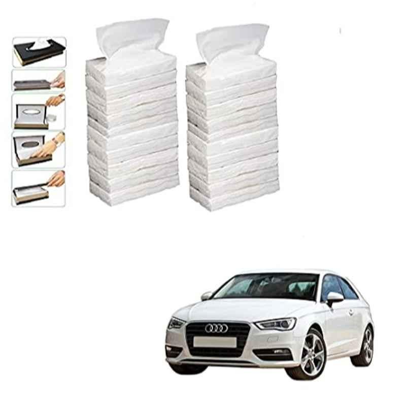 Kozdiko 100 Pulls Dispenser Box Refiller Tissue Paper with 200 Sheets for Audi A3 (Pack of 20)