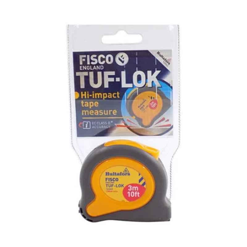 Fisco FTUF 3 3m Polyester Grey & Yellow Measuring Tape